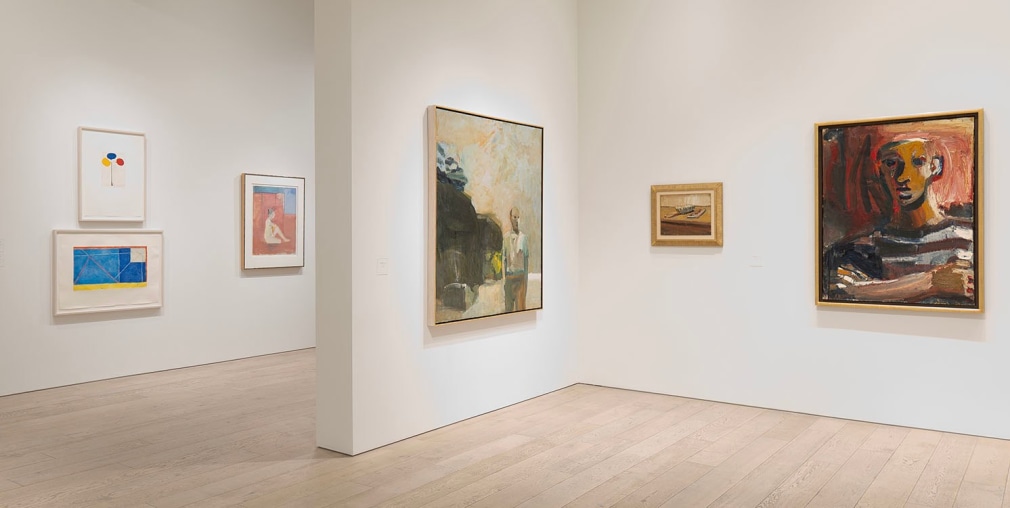 Installation image of Historical Bay Area Painters.&nbsp;