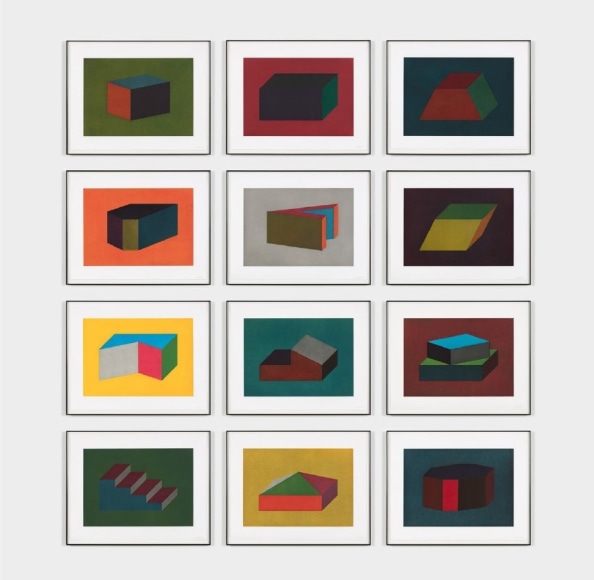 Sol LeWitt Forms Derived from a Cubic Rectangle (set of 12),1990
