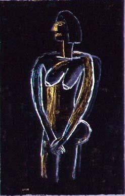 David Bates Black Nude I, 2002
