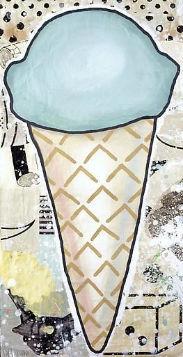 Donald Baechler Green Cone