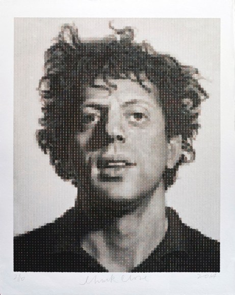 Chuck Close  Phil (WC print on Japanese HMP), 2014