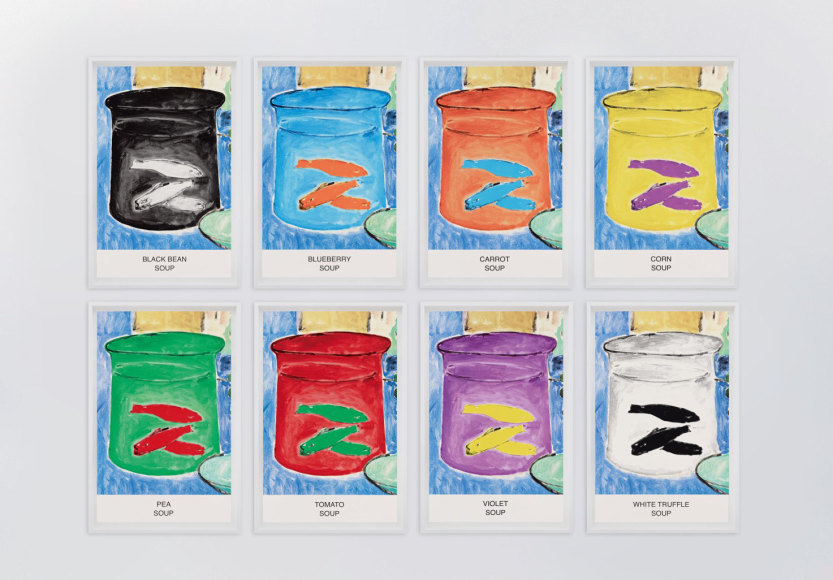 John Baldessari Eight Soups, 2012
