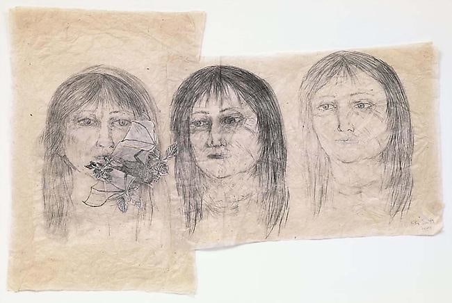 Kiki Smith Three Girls with Bat