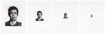 Chuck Close Bob I/154; Bob II/616; Bob III/2464; Bob IV/9856, 1973