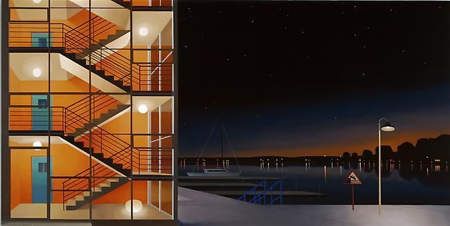 Marina 2007 oil on panel