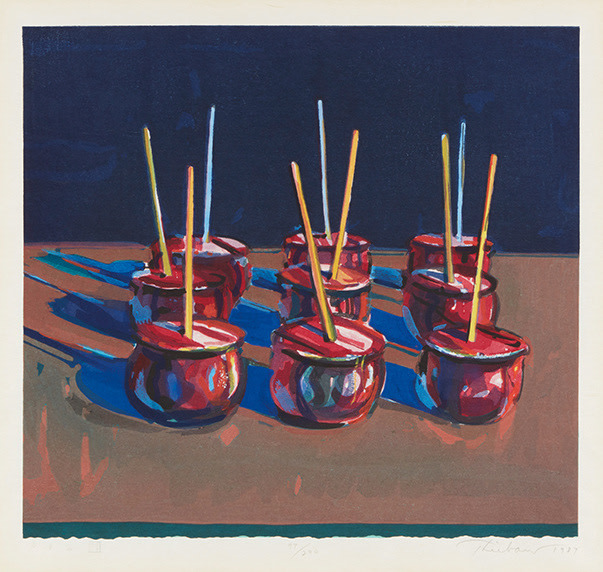 Wayne Thiebaud Candy Apples, 1987