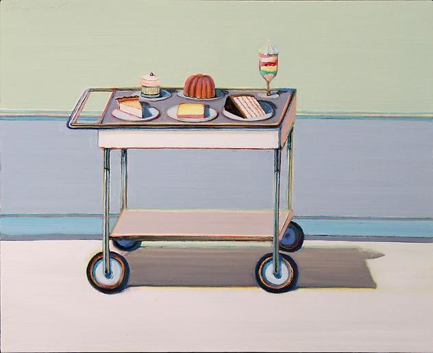 Wayne Thiebaud Dessert Cart (Study), 2003