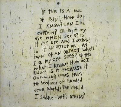 Manifestation 2005 oil and alkyd on canvas over panel