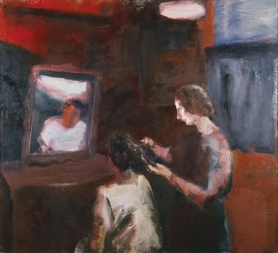 Elmer Bischoff Girl Getting Haircut