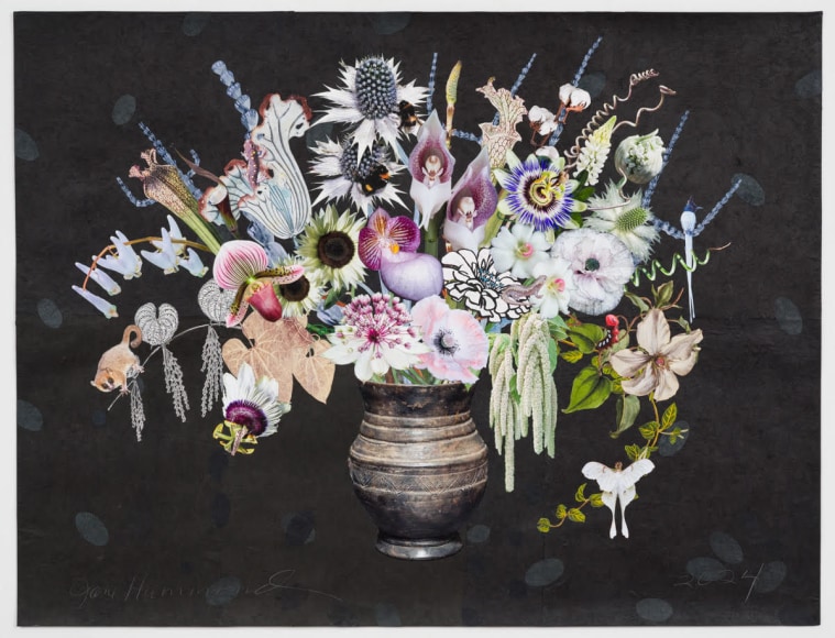 Jane Hammond Shang Dynasty Vase with Swaddled Babies, Dutchman's Breeches and Madagascar Mouse Lemur, 2024