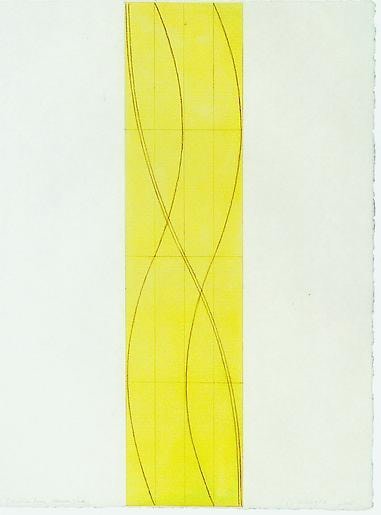 Robert Mangold Double Line Column Study