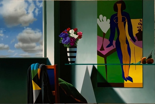 Bruce Cohen Interior with Anemones and Matisse’s “Zelma”, 2024