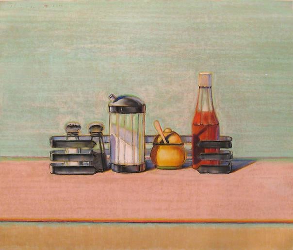 Wayne Thiebaud Caged Condiments, 2000