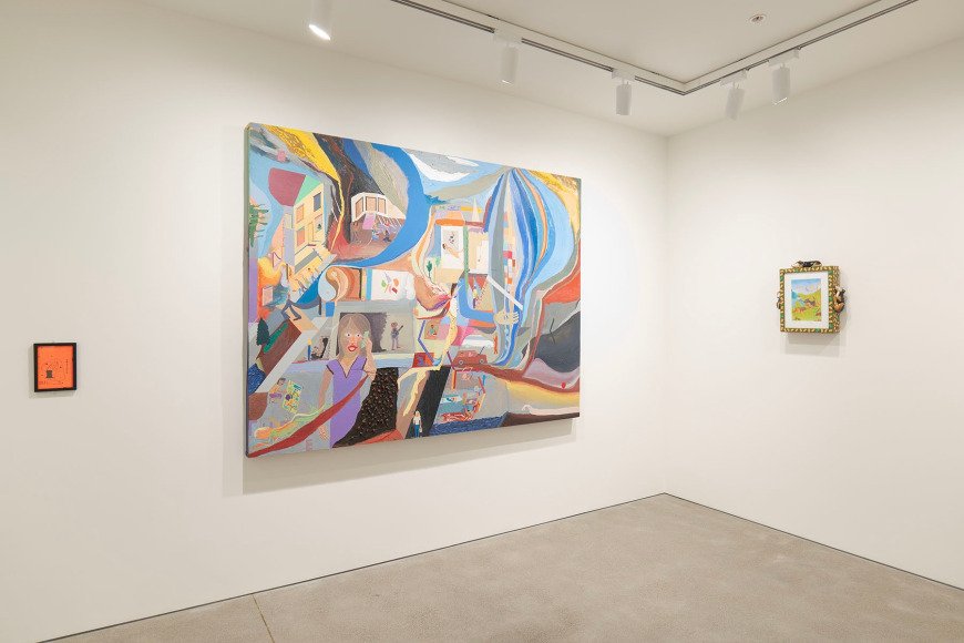 Installation view of Chitty Figures: curated by Barry McGee.