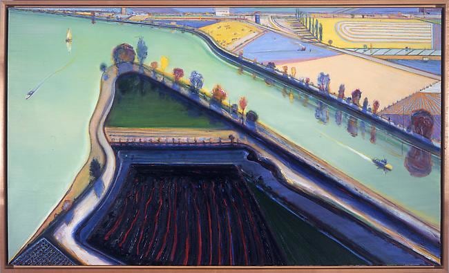 Wayne Thiebaud River Boats, 2001