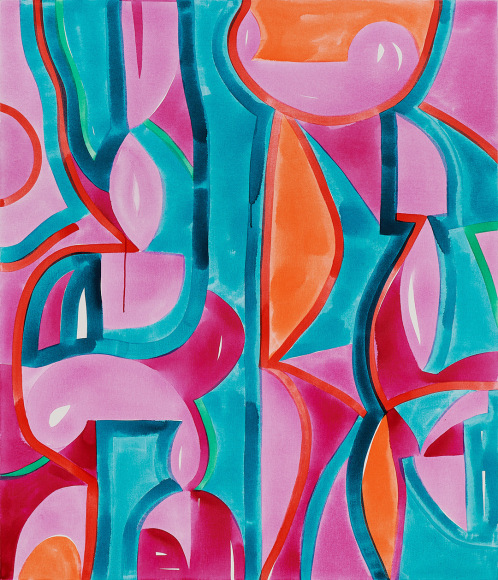 Margaux Ogden Bathers (Pink and Teal), 2022