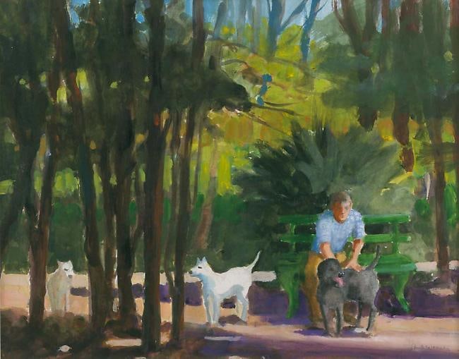 Paul Wonner In the Park II, 2002