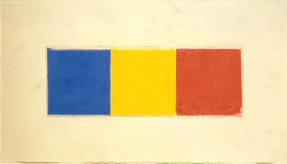 Ellsworth Kelly Blue/Yellow/Red (Collage for Ken), 1976