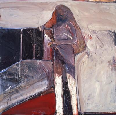 Nathan Oliveira Adolescent by the Bed