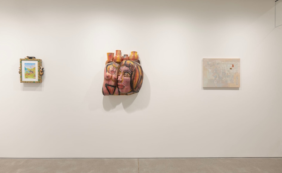 Installation view of Chitty Figures: curated by Barry McGee.