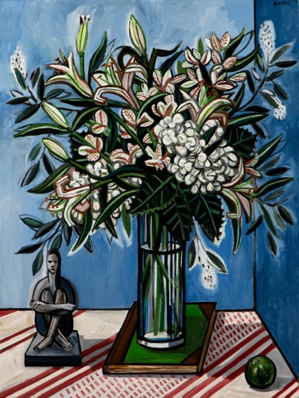 David Bates, Hydrangeas and Lilies, 2015