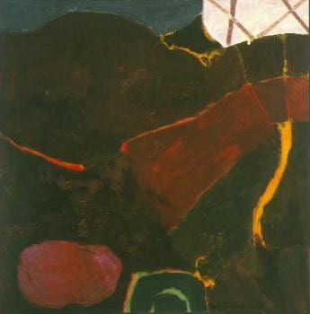 Rocks 1950 oil on canvas