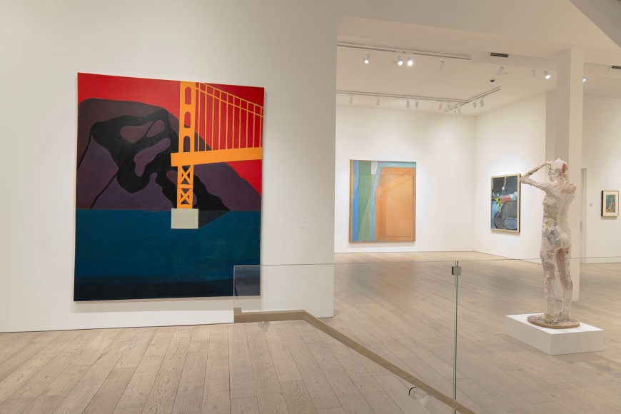 Installation image of Historical Bay Area Painters.&nbsp;