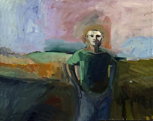 Elmer Bischoff Man and Lavender Sky, 1958
