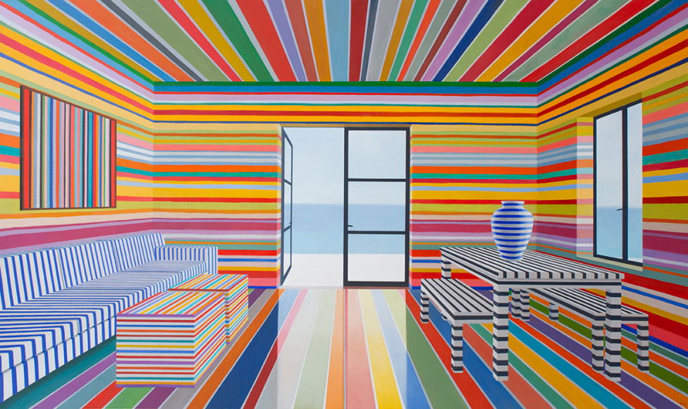 Tom McKinley Rainbow Striped Room, 2017