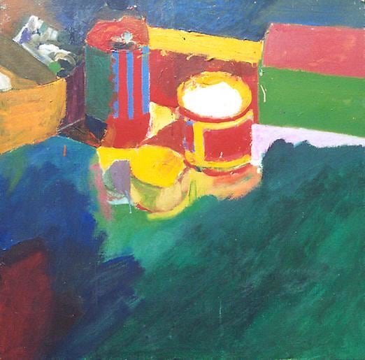 Bruce McGaw Palette with Paint Cans, 1958