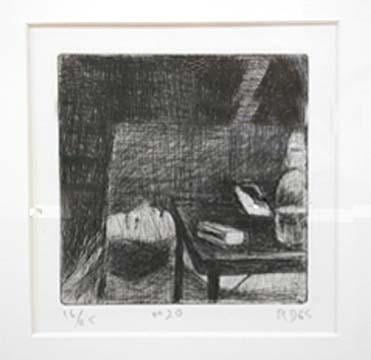 Richard Diebenkorn #20 from 41 Etchings Drypoints