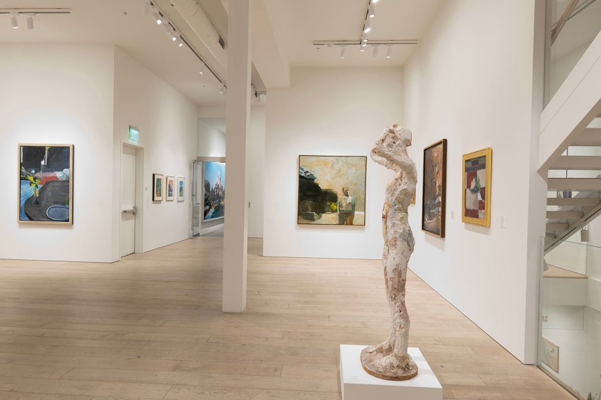 Installation image of Historical Bay Area Painters.&nbsp;