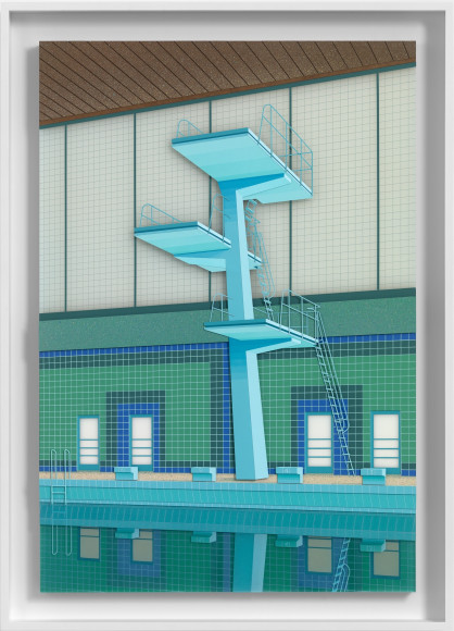 Lucy Williams Indoor Pool (with mural) #3, 2023
