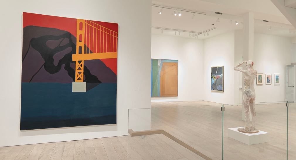 Installation image of Historical Bay Area Painters.&nbsp;