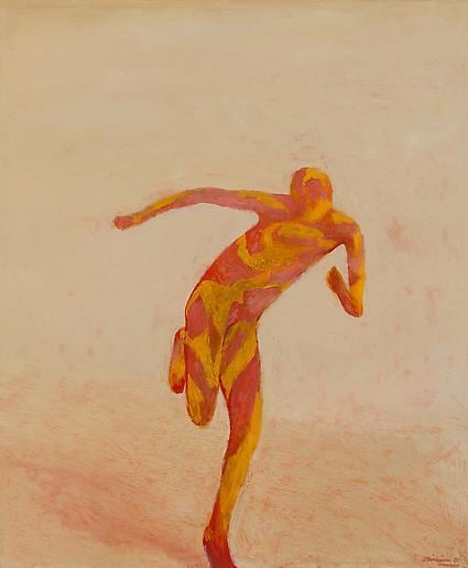 Runner 2001 Oil and alkyd on canvas