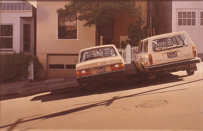 Robert Bechtle Two Volvos