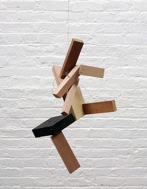 Untitled 2004 wood, wire and casein