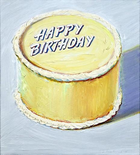 Wayne Thiebaud Happy Birthday Cake, 1975