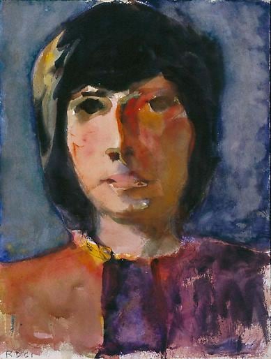 Untitled 1961 gouache and watercolor on paper