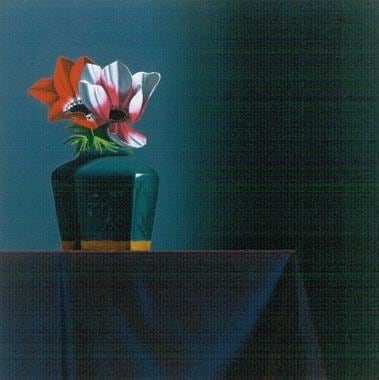 Bruce Cohen Small still life with Anenome and Chinese Pot, 2001