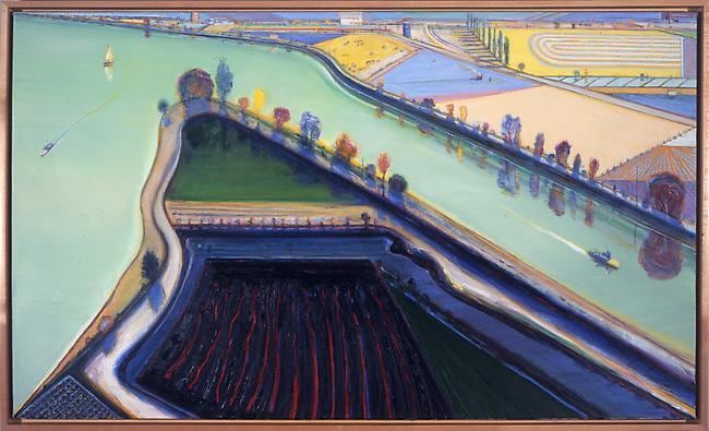 Wayne Thiebaud River Boats, 2001