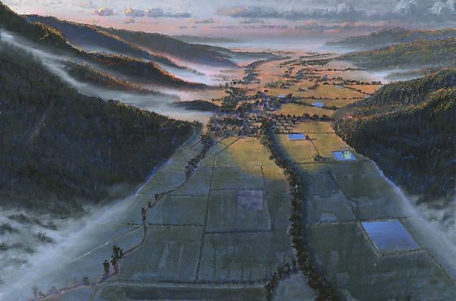 Stephen Hannock Study for Recent Adventure in Art in the Napa Valley (Mass MoCA #117), 2009