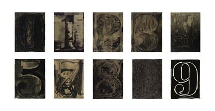 Black Numeral Series