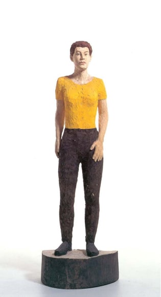 Stephan Balkenhol Large Woman with Yellow Shirt, 1994