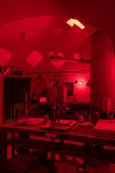 Installation view of Mike Nelson, I, IMPOSTOR, 2011., Various materials. Photo: Matt Greenwood. Courtesy the artist and the Hayward Gallery.