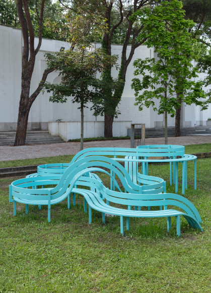 Exhibition view: May You Live In Interesting Times, 58th International Art Exhibition – La Biennale di Venezia, Venice, 2019, © Jeppe Hein, courtesy 303 Gallery, New York; König Galerie, Berlin; Galleri Nicolai Wallner, Copenhagen. Photo: Andrea Rossetti