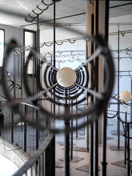 Installation view: Jeppe Hein, Distance, konschtal Esch, Luxembourg - (c) Christof Weber