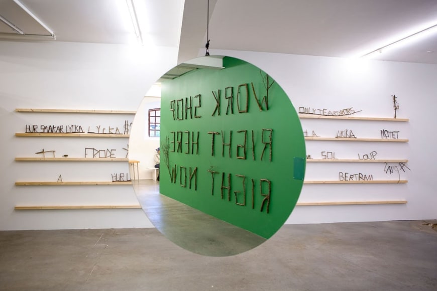 Jeppe Hein, Installation view: Wånas Konst, Knislinge, Sweden, 2013