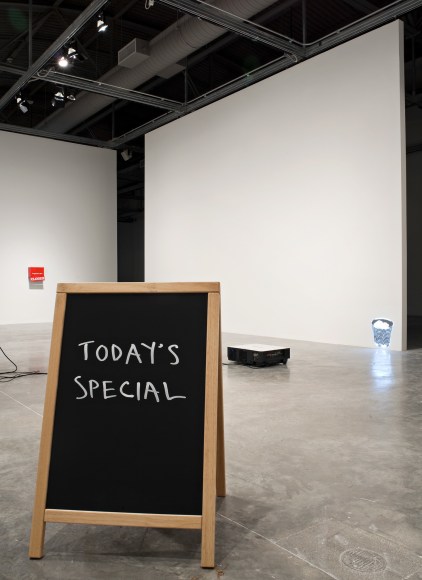 Ceal Floyer, Installation view: Auto Focus, Museum of Contemporary Art North Miami. 2010