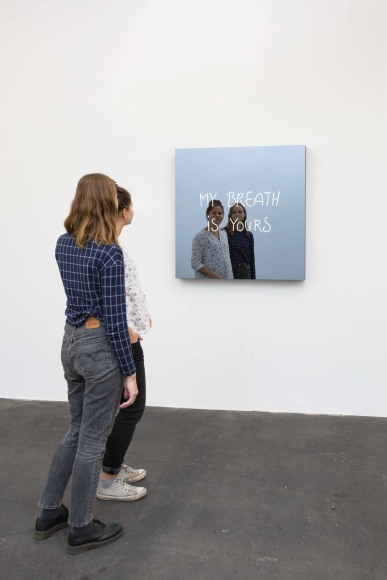 Jeppe Hein, MY BREATH IS YOURS (handwritten)